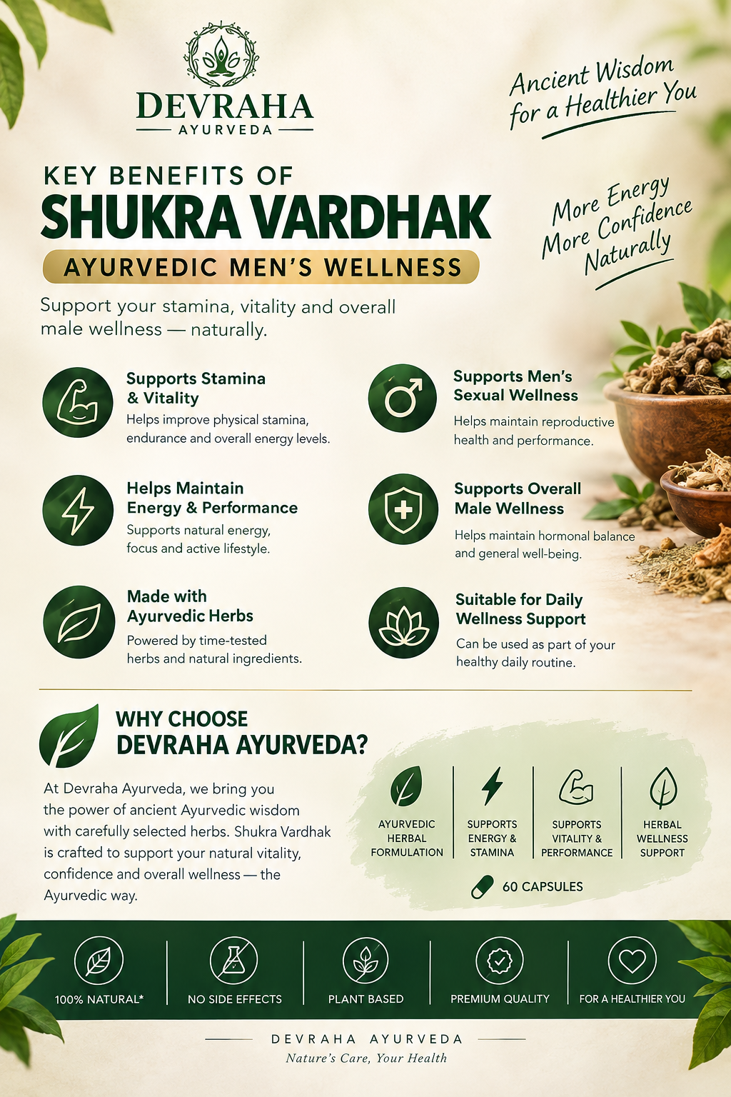 Shukra Vardhak (Men Wellness Support Capsules) | 60 Capsules